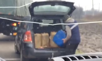Cum se fură motorină din camioanele Armatei la Cluj?
