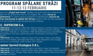 Au fost reluate programele de salubrizare stradală in municipiul Cluj-Napoca