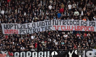 Fanii lui ”U” Cluj au găsit vinovatul pentru partida pierdută cu Hermannstadt: ”Va mai promova U în Liga 1 când nu va mai fi Boc primar”