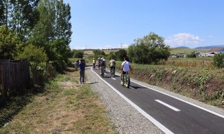 A fost inaugurată pista de biciclete Huedin-Sâncraiu, care străbate traseul fostei Mocănițe