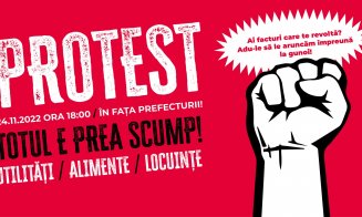 Marș de protest împotriva scumpirilor, la Cluj-Napoca
