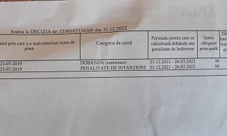 Datorie de 3 lei la ANAF. Somația primită de un clujean, gata să se trezească cu conturile blocate