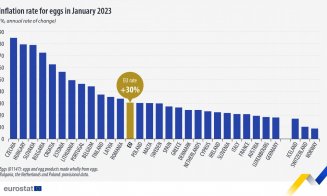Ouăle s-au scumpit în România mai mult decât în toată Uniunea Europană