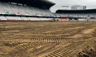 Cum decurg lucrările la Cluj Arena! Directorul Eco Garden: „Am terminat de decopertat vechiul gazon”