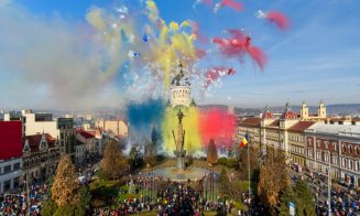 Marșul Recunoștinței la Cluj-Napoca. Se depun coroane de flori la statuile personalităților care au contribuit la Marea Unire