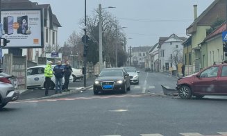 ACCIDENT în apropiere de Platinia! Un taxi a ajuns în gard
