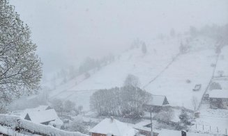 Cluj: Iarnă surprinzătoare în aprilie! Ninge ca-n povești la munte / "Ați băgat în dulap săniuțele și schiurile?"