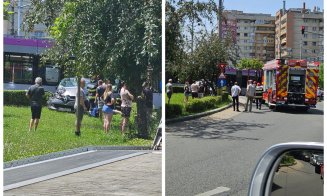 ACCIDENT în Mănăștur între un tramvai și o mașină. Trafic blocat