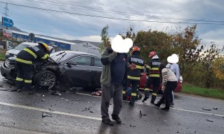 Accident cu victime la ieșirea din Florești spre Gilău: Impact violent între două mașini
