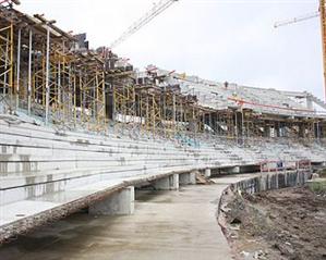 Un an de şantier: Cluj Arena a ajuns la jumătate