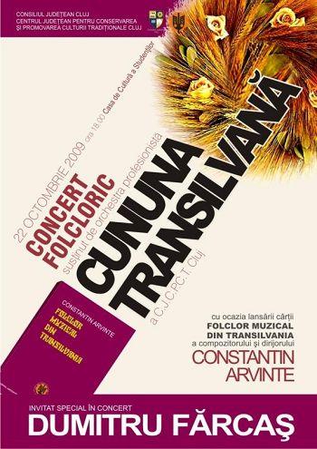 CULTURĂ. Concert Cununa Transilvană şi Dumitru Fărcaş