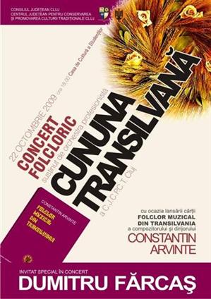 CULTURĂ. Concert Cununa Transilvană şi Dumitru Fărcaş