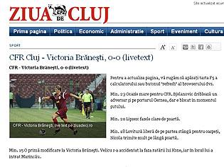 Totul despre meciul CFR – Victoria Brăneşti, doar pe ziuadecj.ro