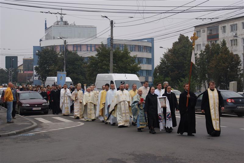 Pelerinaj greco-catolic în centrul oraşului