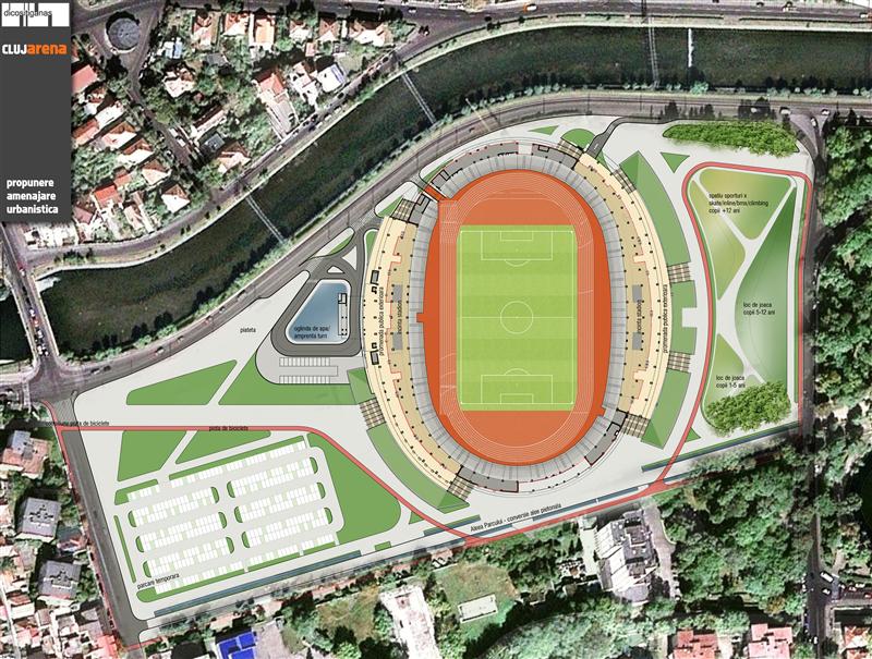 Construcţia Cluj Arena, transmisă live pe internet            
