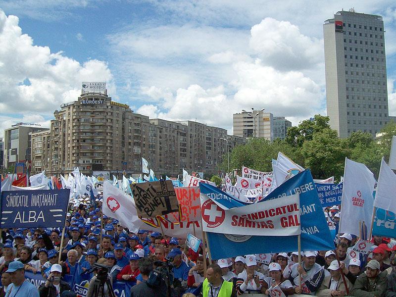 Clujenii au strigat în capitală “Jos Băsescu!”        