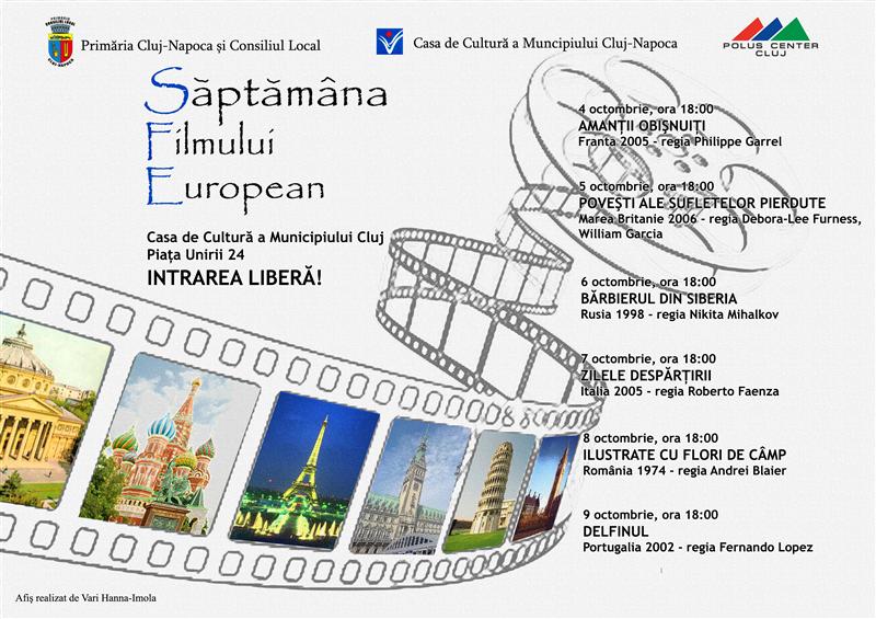 Şase filme europene la Săptămâna Filmului European, la Cluj
