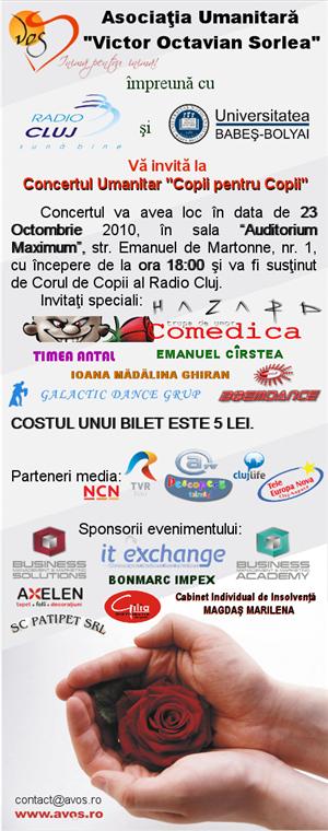 Concert caritabil pentru UPU Pediatrie