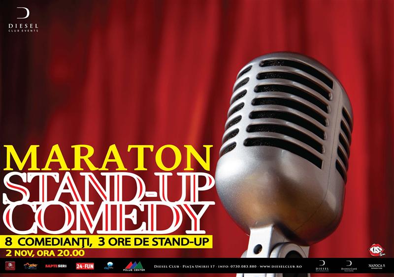 Maraton de stand-up comedy cu 8 comedianţi din ţară la Diesel