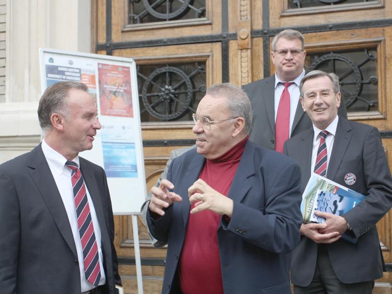 Rummenigge s-a întâlnit cu Andrei Marga la UBB