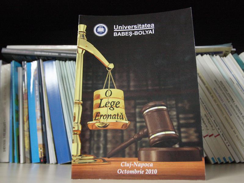 Verdictul UBB într-o carte: “O lege eronată”   