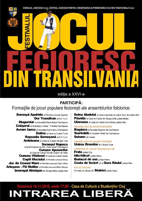 A 26-a ediţie a unui festival de dansuri populare are loc duminică la Cluj