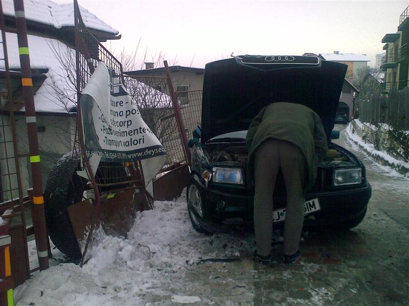 Accident pe Calea Turzii. Un bloc a rămas fără gaz metan GALERIE FOTO