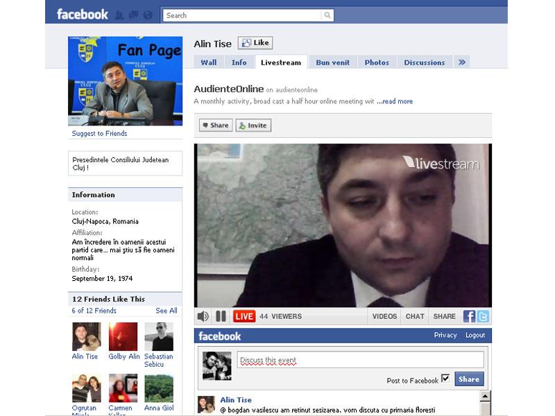 S-au înghesuit în audienţă la Alin Tişe, pe Facebook