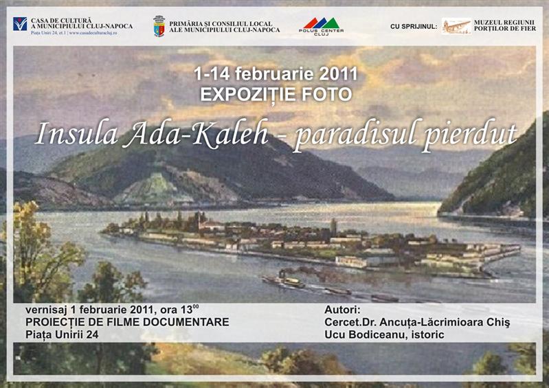 Expoziţie şi proiecţie de imagini cu insula Ada Kaleh, 
