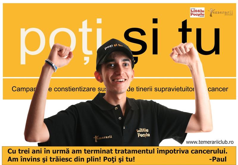 Campanie împotriva cancerului la copii, la Cluj
