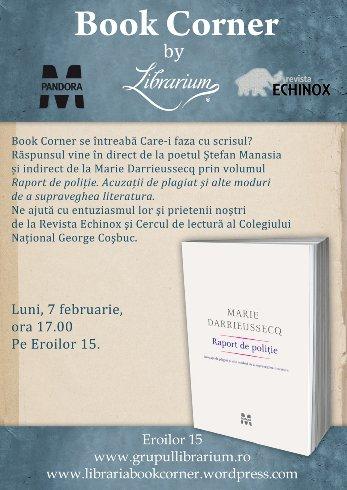 Dezbatere despre plagiat la Book Corner
