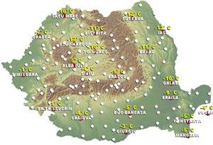 Vremea s-a răcit din nou la Cluj: -12 grade Celsius la ora 8