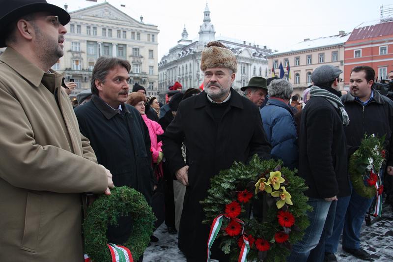 Maghiarii l-au comemorat pe Matei Corvin în piaţa Unirii GALERIE FOTO / VIDEO