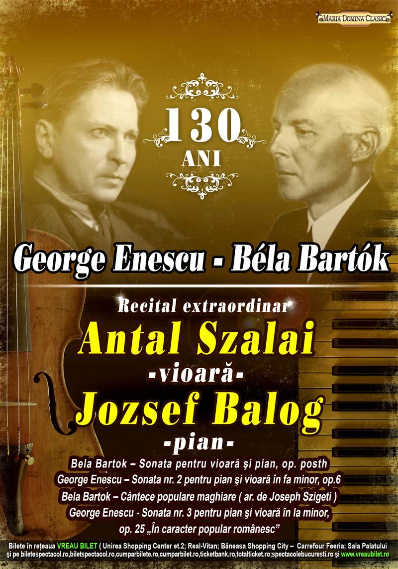 Concert pentru Enescu şi Bela Bartok la Casa de Cultură a Studenţilor