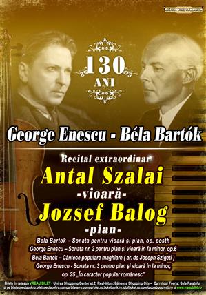 Concert pentru Enescu şi Bela Bartok la Casa de Cultură a Studenţilor