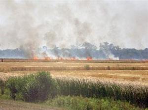 Vizibilitate redusă pe Autostrada Transilvania, din cauza unui incendiu