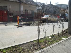 E.ON Gaz a spart o stradă. De două ori FOTO