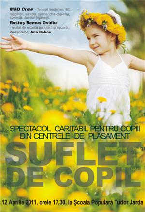 Spectacol caritabil pentru copiii din centrele de plasament
