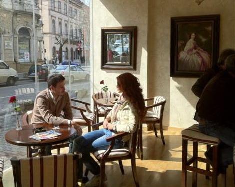 Bianca a venit la Cluj să îl încurajeze pe 