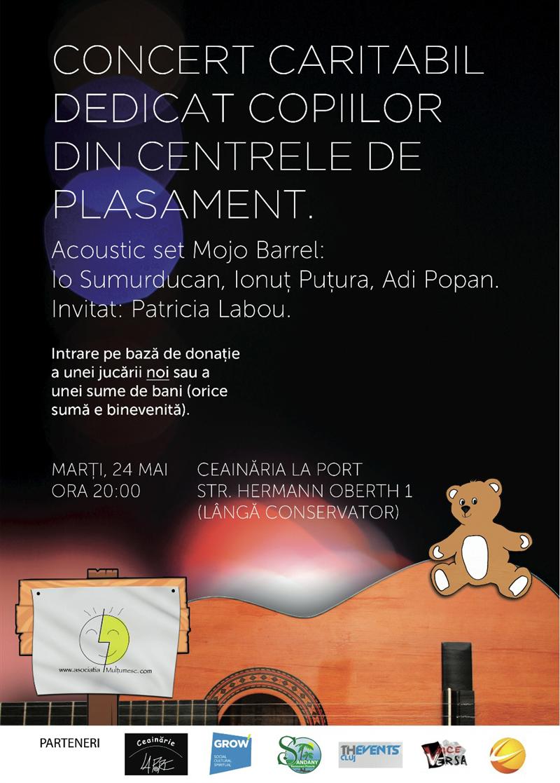 Concert caritabil pentru copiii din centrele de plasament: dai o jucărie, primeşti certificat de donaţie