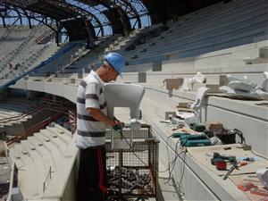 400 de scaune montate în două zile pe Cluj Arena. Vezi cum arată FOTO / VIDEO