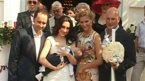 Paszkany, naş de botez al lui David, fiul cuplului Andra - Măruţă VIDEO
