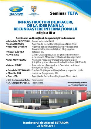 Infrastructura de afaceri, dezbătută la Cluj
