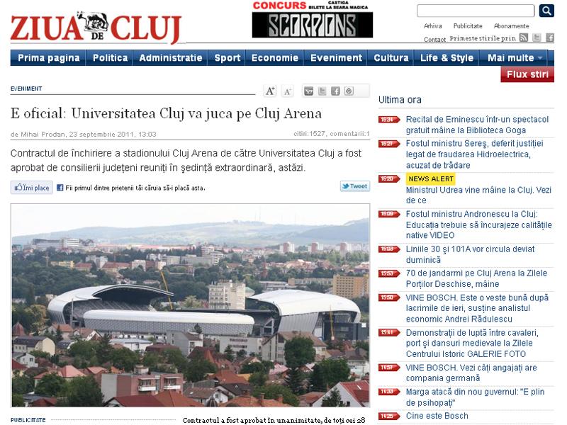 “Drumul” spre Cluj Arena: 2005 - 2011
