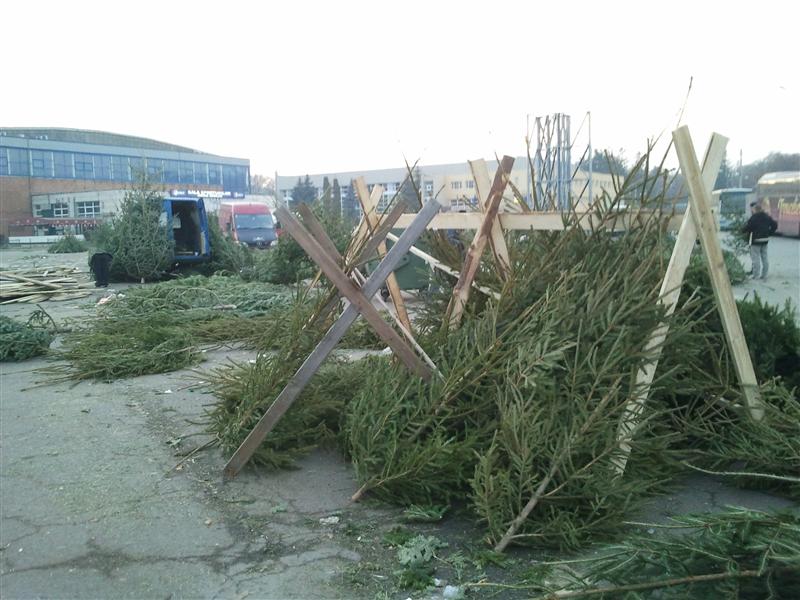 Comercianţii de la Sala Sporturilor au rămas cu brazii nevânduţi FOTO / VIDEO
