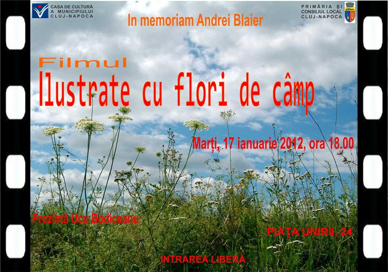 Proiecţie de film în memoriam Andrei Blaier, la Casa Municipală de Cultură