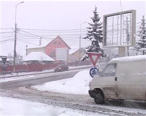 Clujul, sub zăpadă VIDEO