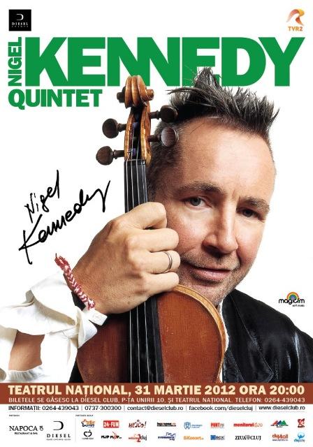 Violonistrul Nigel Kennedy, pe scena Teatrului Naţional Cluj, în martie