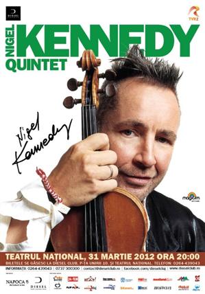 Violonistrul Nigel Kennedy, pe scena Teatrului Naţional Cluj, în martie