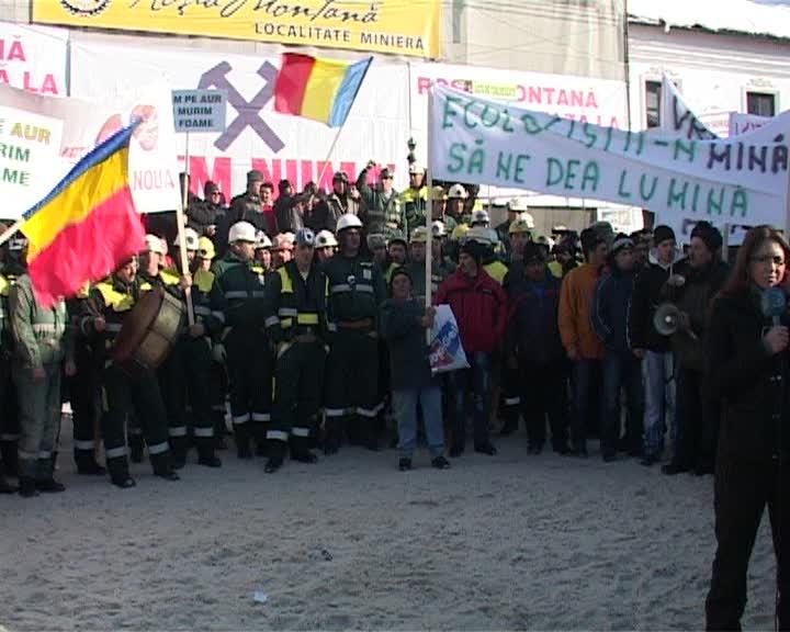 Miting Pro Roşia Montană VIDEO